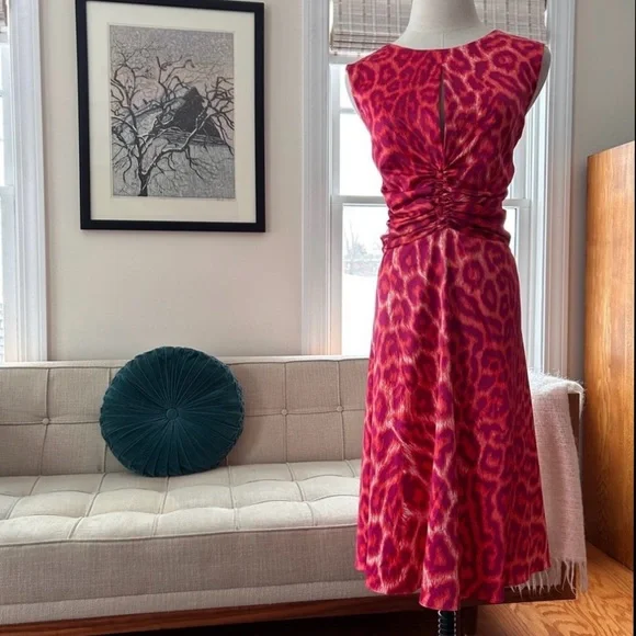 Just Cavalli Satin Animal Print Dress - Picture 8 of 12